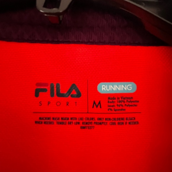 NWT New Fila Running Pullover-Virginia Tech Orange and Maroon colors - Picture 5 of 6